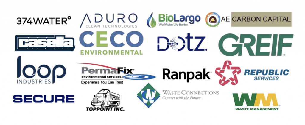 company logos from waste management symposium